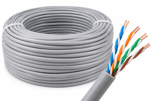 kabel UTP 4x2x0,48, kabel sieciowy szary, Alantec.png