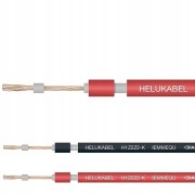 Kable fotowoltaiczne HELUKABEL SOLARFLEX-X H1Z2Z2-K 1x4 i 1x6 mm² czarne i czerwone