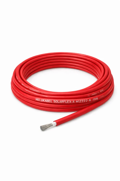 Kabel fotowoltaiczny HELUKABEL SOLARFLEX-X H1Z2Z2-K 1x4 mm² czerwony 1500 V DC