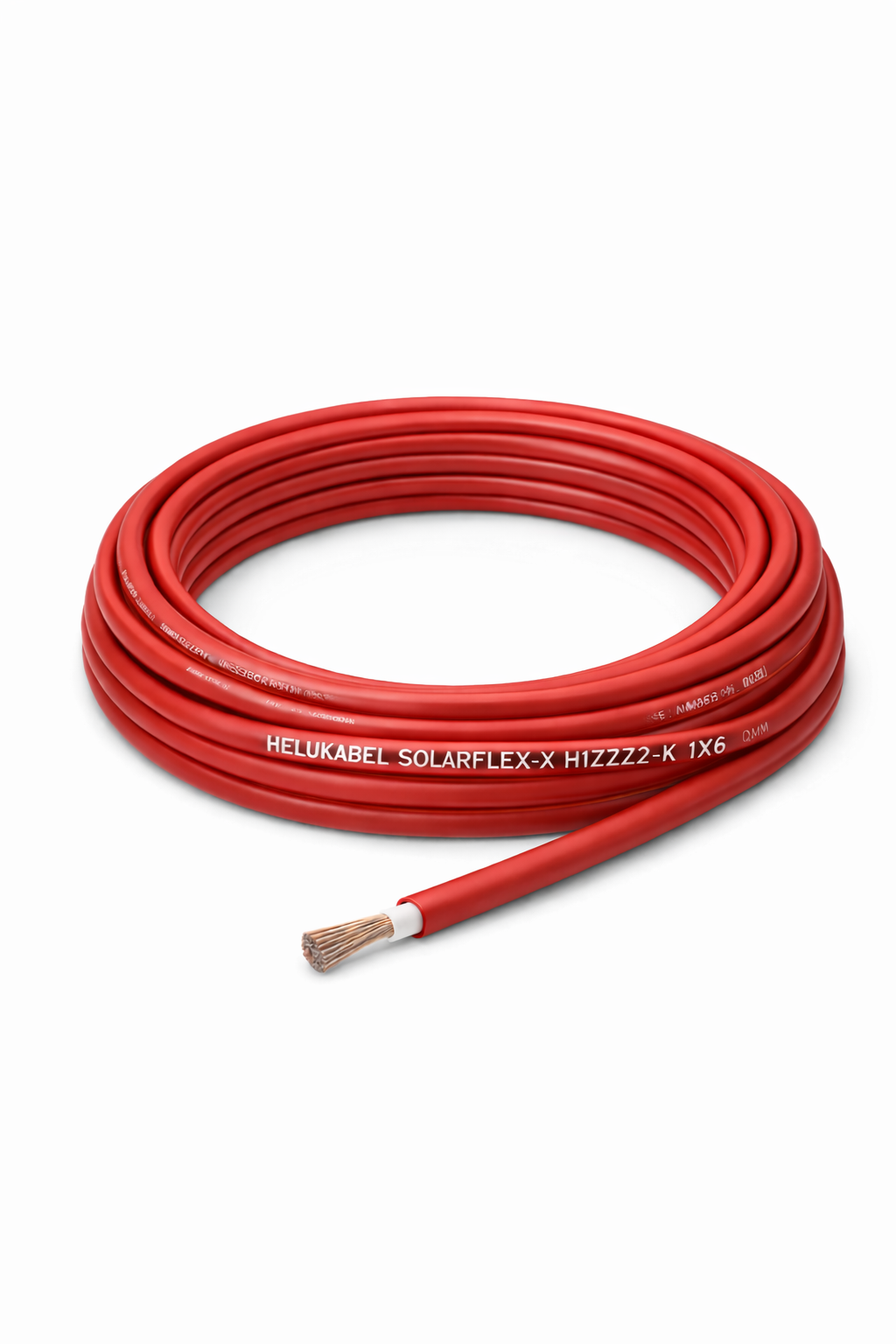 Kabel fotowoltaiczny HELUKABEL SOLARFLEX-X H1Z2Z2-K 1x6 mm² czerwony 1500 V DC